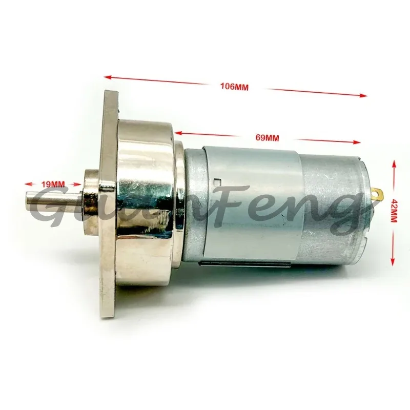 775 Geared Motor 12V Micro Reducer 35W High Torque Speed Adjustable Motor 24V DIY Slow Speed DC Motor for XD-60GA775