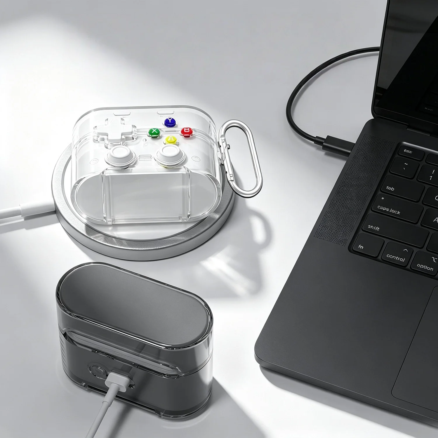 Transparent protective case for WF-1000XM6 Headphones