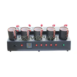 Multifunctional 5 Control Boxes 5 in 1 Mug Heat Press Machine Digital Mug Printing Machine with Cutter and Tape Dispenser
