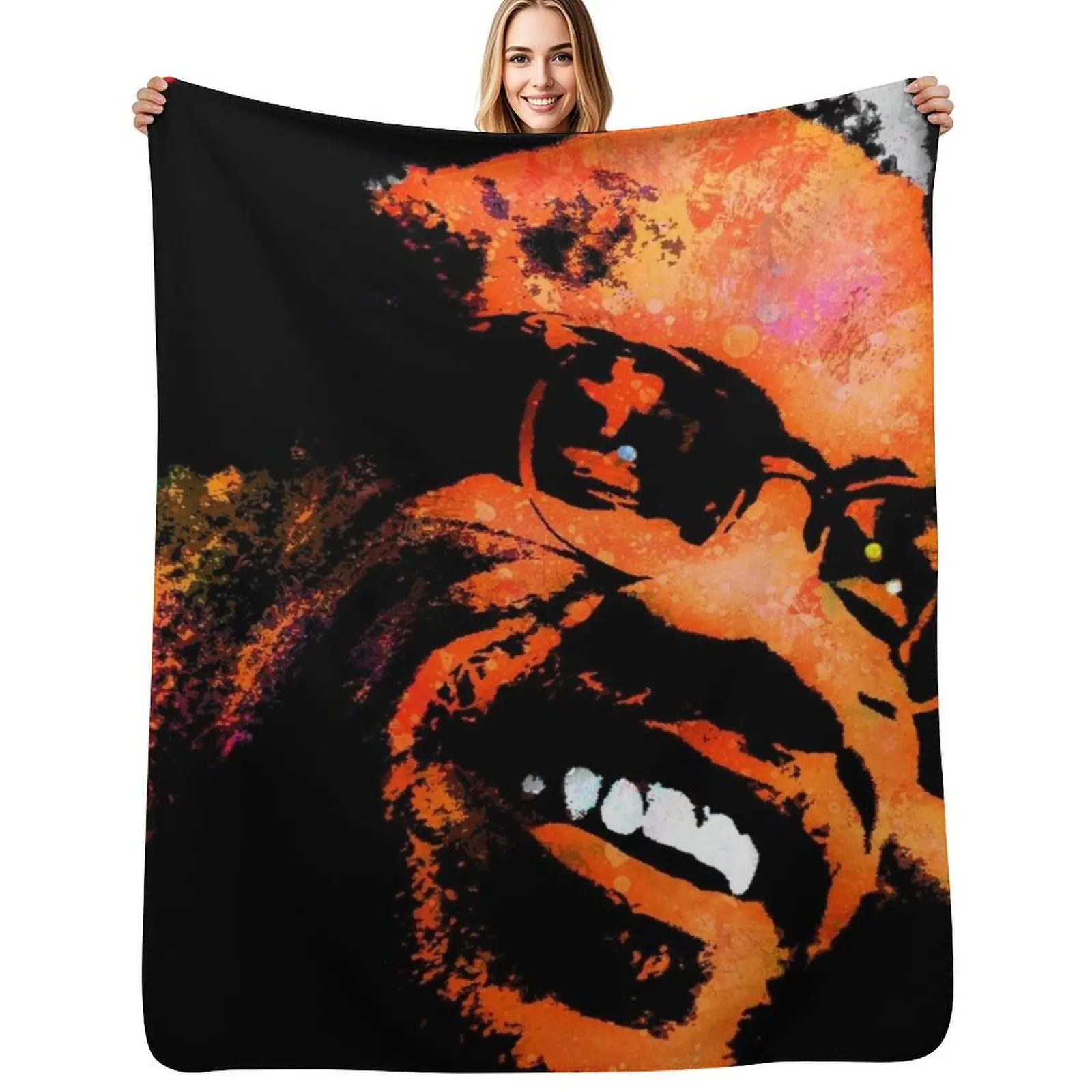 

Malcolm X Throw Blanket Warm Cozy Throw Blanket for Living Room Couch