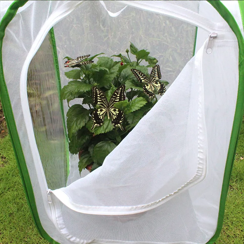 Foldable Insect-proof Habitat Seedling Cage Monarch Butterfly Pet Cage Insect Net Bird Mesh Plant Enclosure Cover