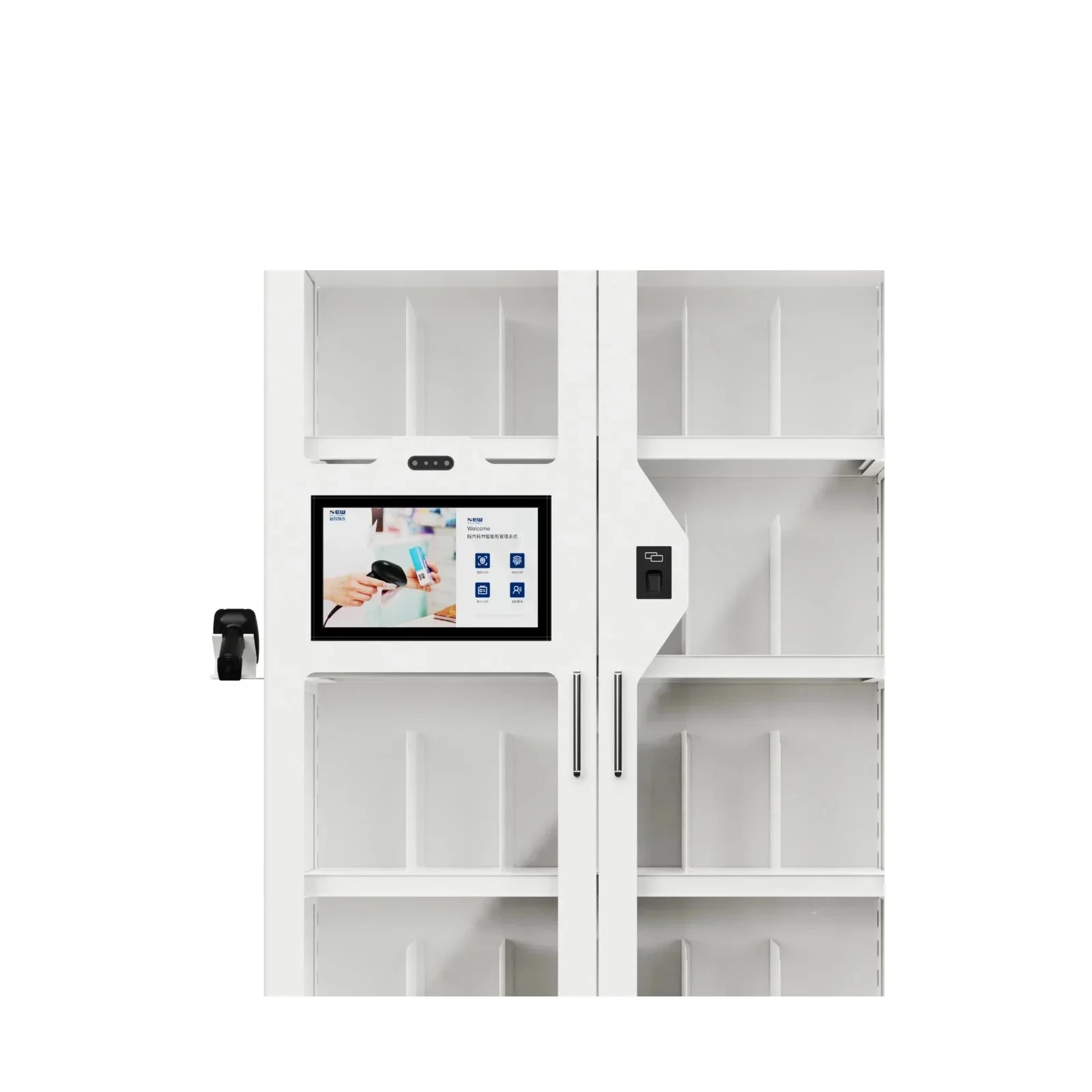 Biometric Access Control Auxiliary Cabinet Invisible Intelligent Scanning Management For Low-Value Self-Service Supermarket