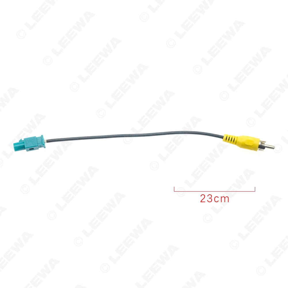 LEEWA Male Fakra To RCA Camera Retention Cable For Mercedes/Land Rover/Porsche/Ford Installation #CA7615