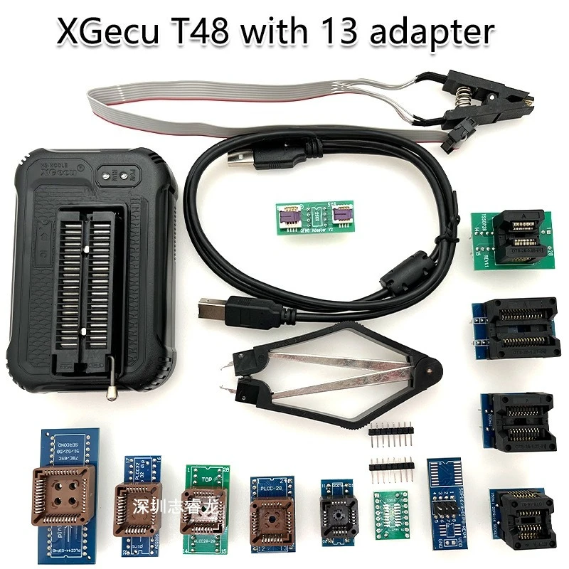 

XGecu T48 programmer + 13 adapters T48 with 13 adapters