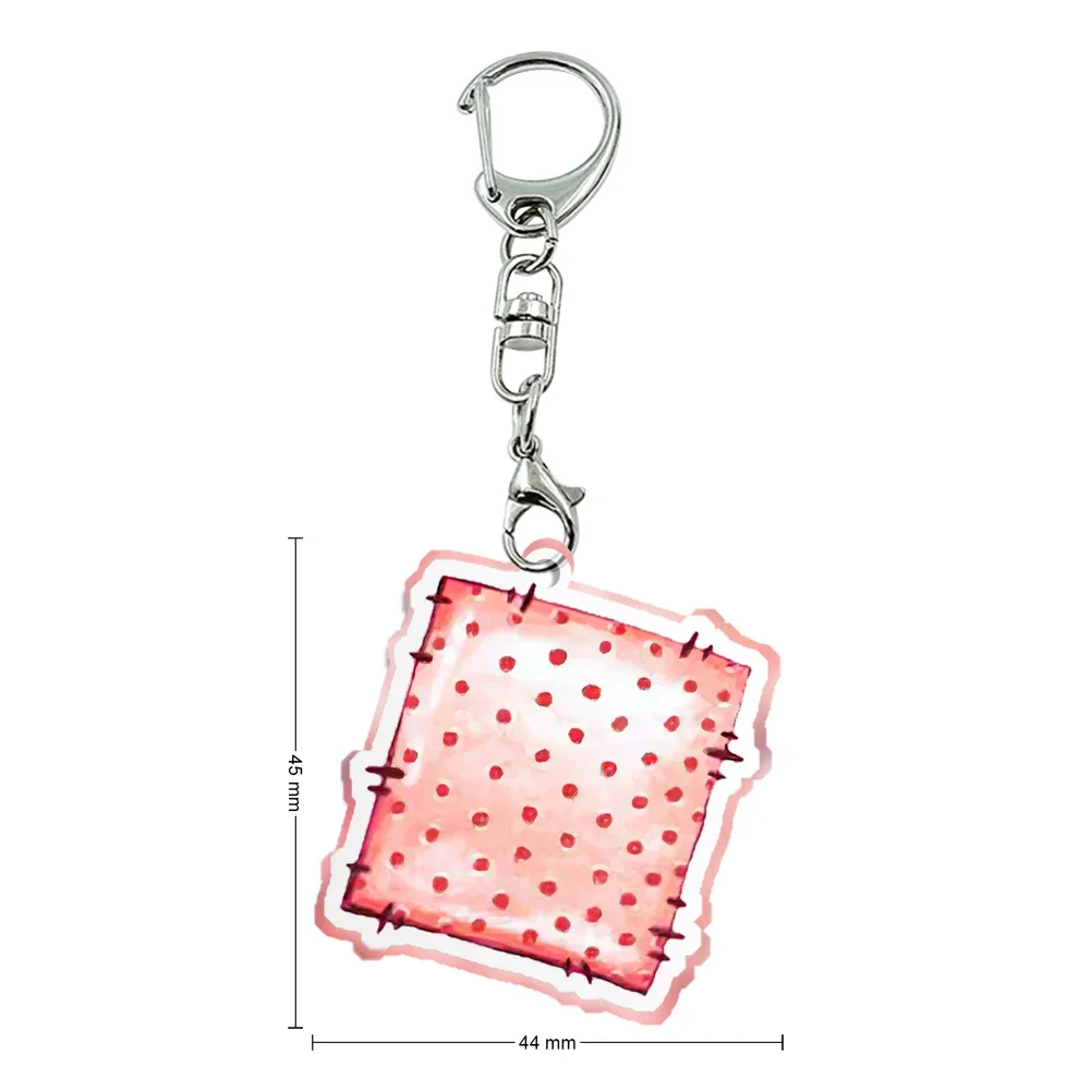 New Women Men Acrylic Sweet Cute Keychain Transparent Acrylic Trinket For Friends Pendants