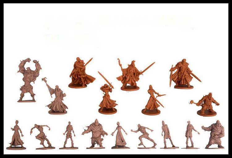 Scale Die-casting Resin Made Board Game Model War Chess Running Group Endless Killing Characters Unpainted