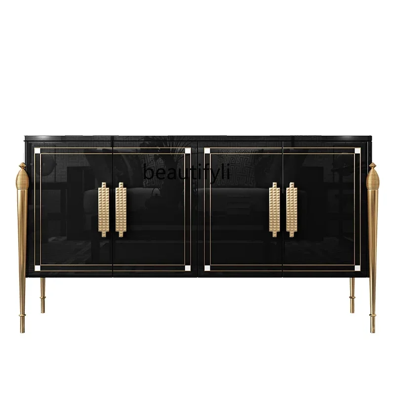 

Light luxury dining side cabinet Modern simple decorative cabinet Partition living room entrance cabinet53