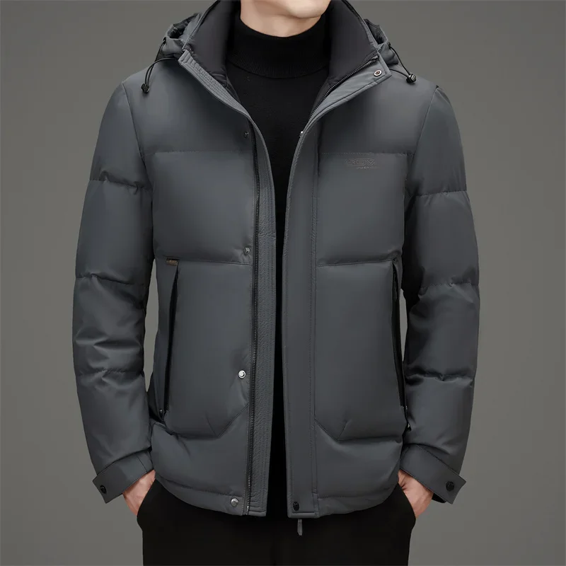 Designer Clothes Men Hooded Winter Short Down Jacket Puffer Male Padding Men's Cold Clothes Padded Man Jackets New in Coats