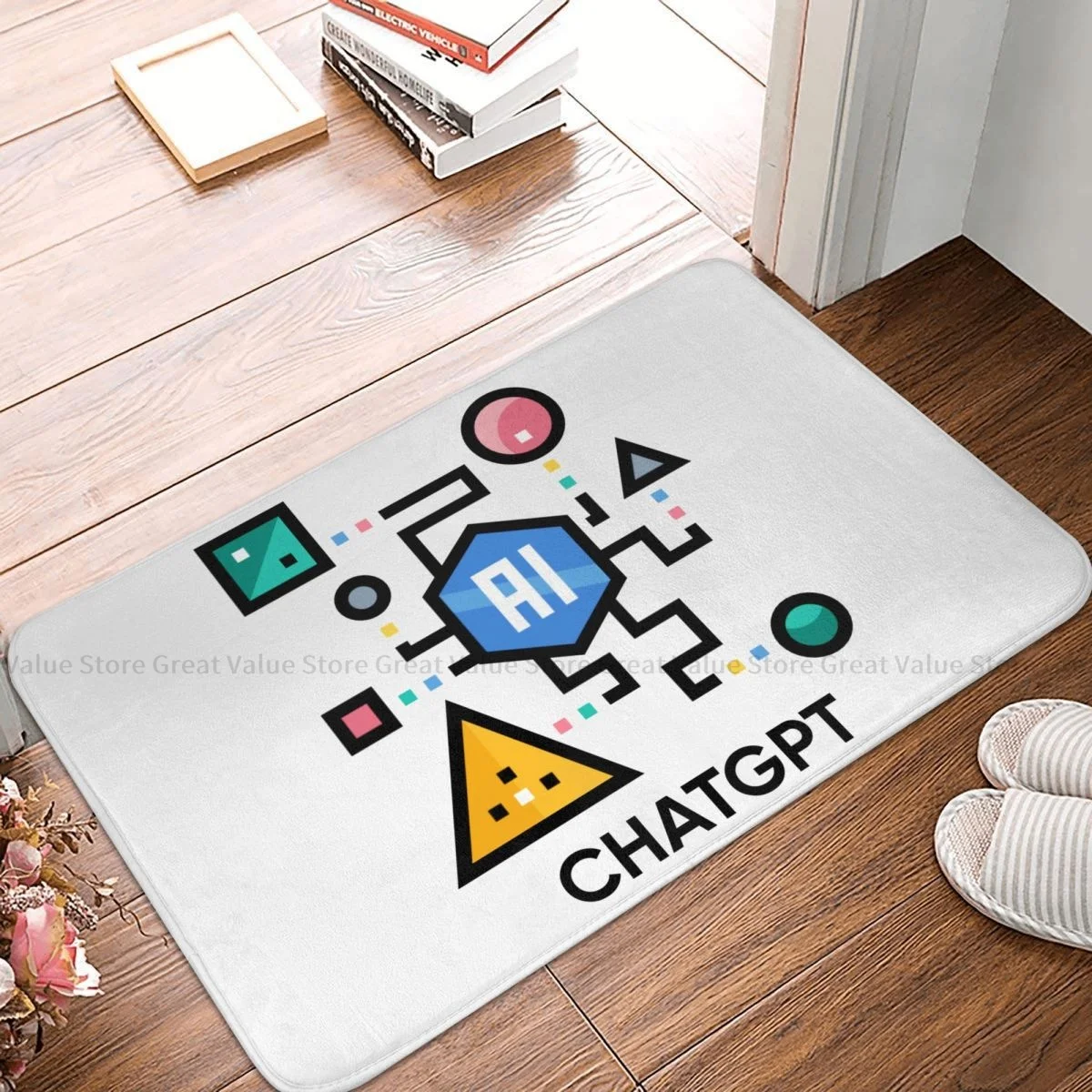 

ChatGPT Bath Non-Slip Carpet Have AI Living Room Mat Welcome Doormat Home Decor Rug