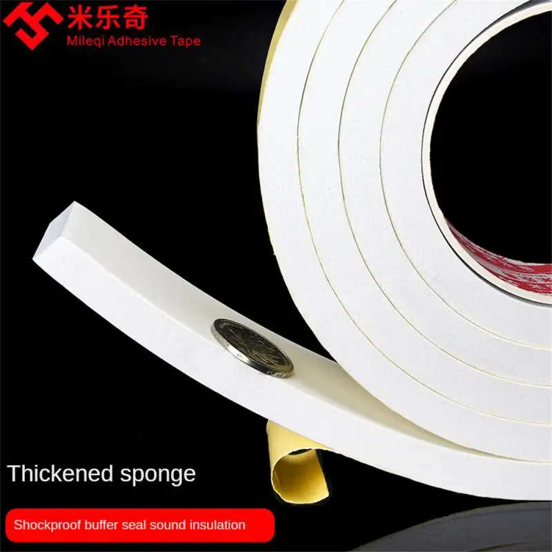 Single Side White Sealing Strip 1mm 2mm 3mm Thickness Self-adhesive Window Door Heat Insulation Anti Collision Foam