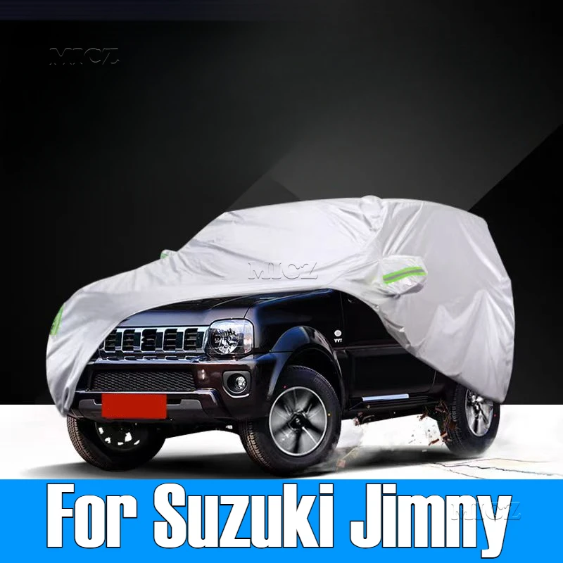 For Suzuki Jimny Waterproof Car Covers Outdoor Sun Protection Exterior Parts  Accessories