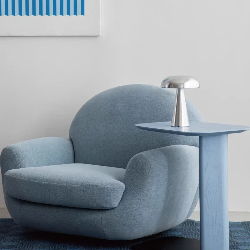 

Минималистичный журнальный столик из массива синего ясеня в стиле ваби-саби, необычной формы, для гостиной/придиванный столик