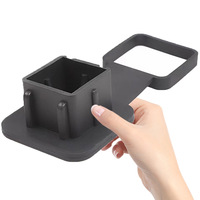 Trailer Hitch Receiver Cover Plug Dustproof Tow Plug Tube Cap Protector 2 Inch Receiver Auto Square Plug Tow Hook Cover