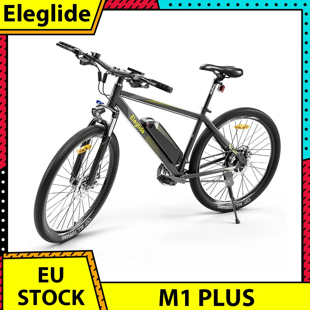 Eleglide M1 Plus App Version Electric Moped Bike 27.5 inch Tire 250W Motor EBike 36V 12.5Ah Battery 25km/h Speed Dual Disc Brake