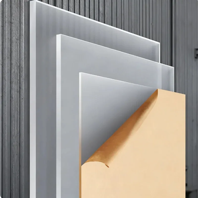 Matte Frosted Acrylic Sheet Semi-Transparent Diffuser Plate for DIY Projects & Model Making