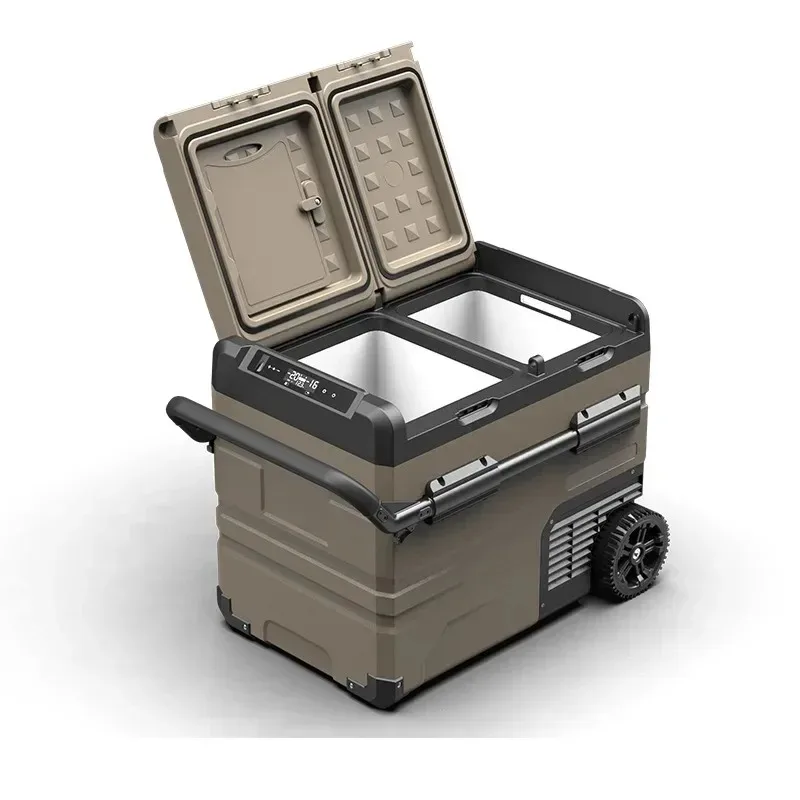 

Бытовая техника Двухдверный автомобильный холодильник Компрессор Охлаждение 12 В 24 В Автомобиль Домашняя морозильная камера двойного назначения Охлаждаемая быстрая замерзация