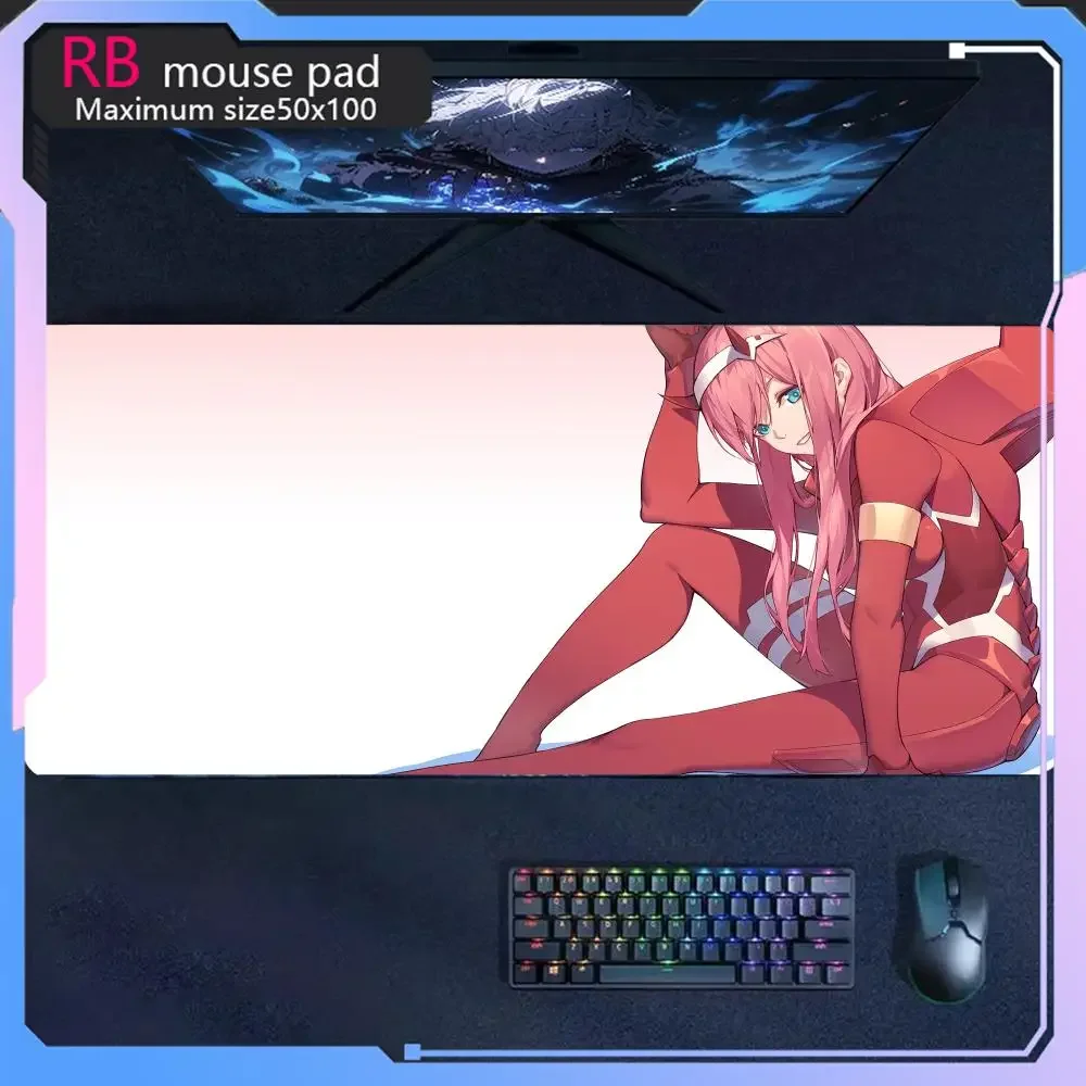 Anime MousePad darling in the franxx Zero Two Mouse Pad high-definition printing anime large game mouse pad Game console mouse p