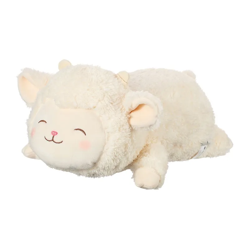 SANRIO mon Piano doux doux couché agneau en peluche jouet mignon mouton poupée oreiller pour filles pépinière décor Kawaii peluche Animal