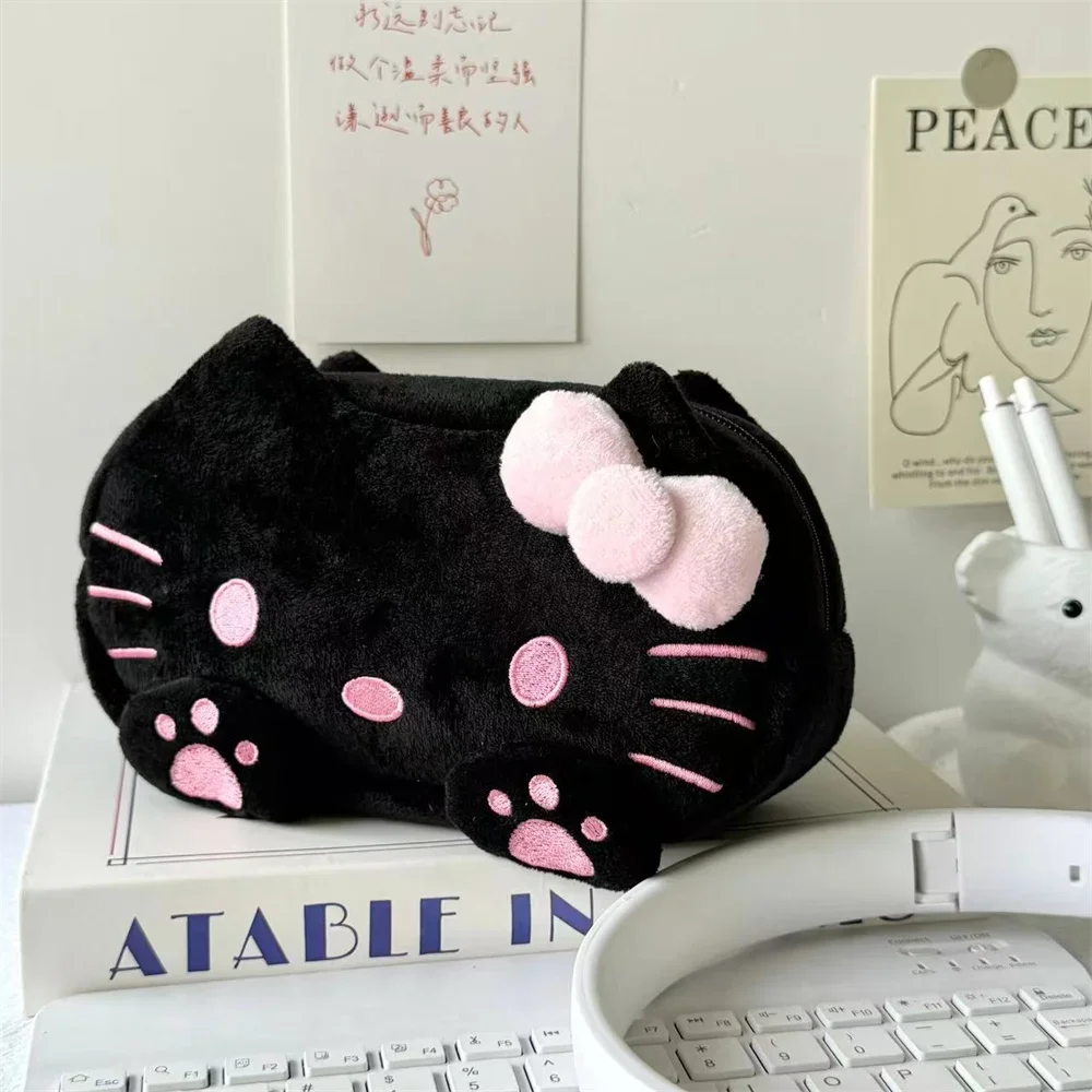 لطيف الكرتون HelloKitty أفخم مقلمة موضة سعة كبيرة تخزين مكتب طالب حقيبة أدوات مكتبية الفتيات حقيبة مستحضرات تجميل الهدايا