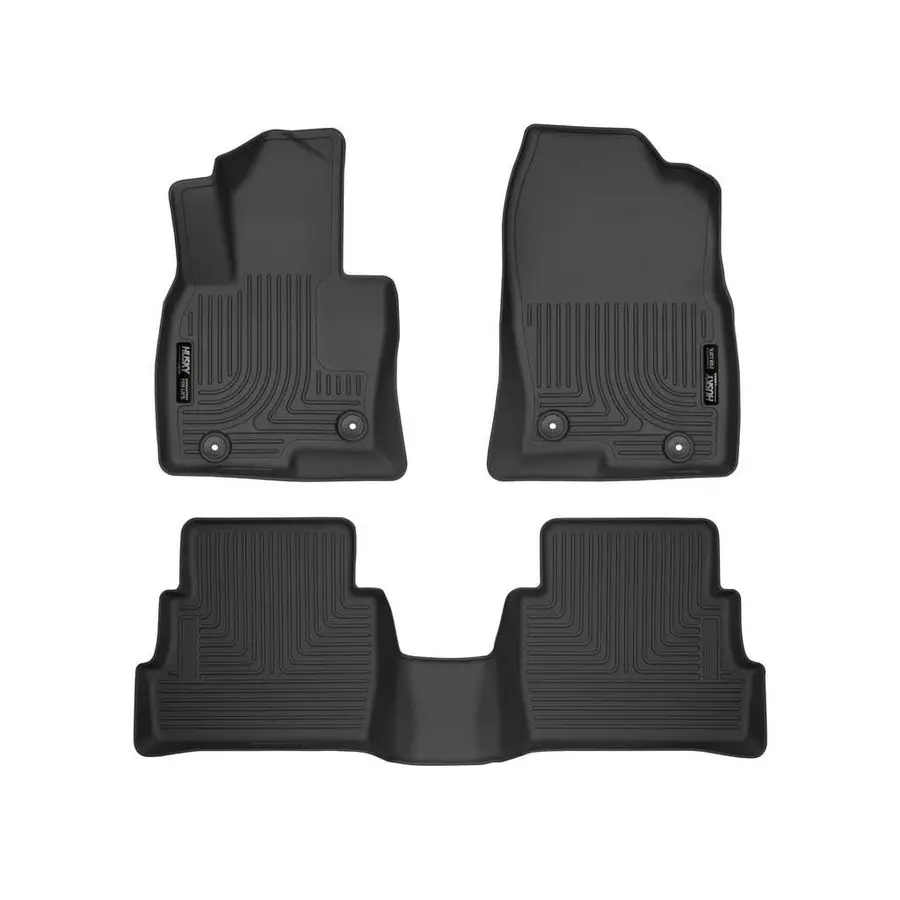 

Weatherbeater Floor Mats Fits 2017 2025 Mazda CX5 Front amp 2nd Row, 3pc Black 95641