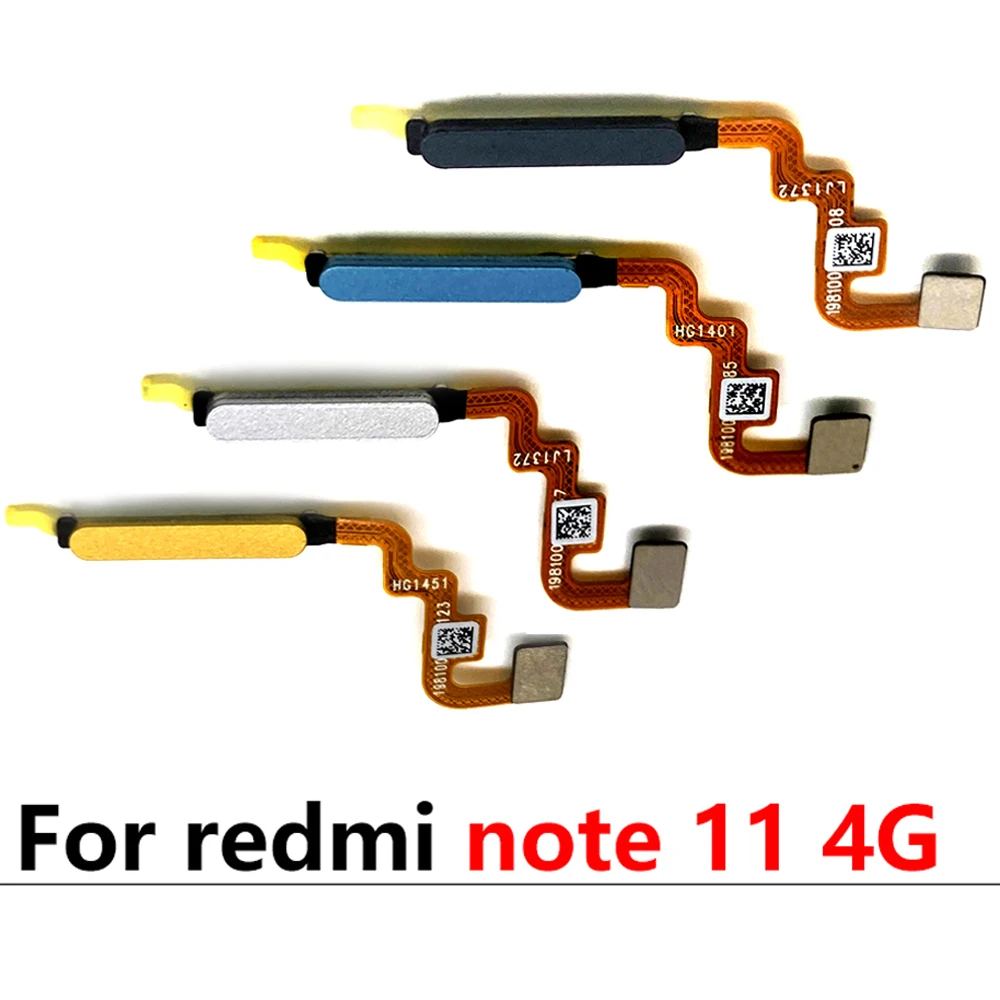 NEW Tested Touch ID Fingerprint Sensor scanner Home Return Key Menu Button Flex Cable For Xiaomi Redmi Note 9T 9S 9 Pro 11 4G