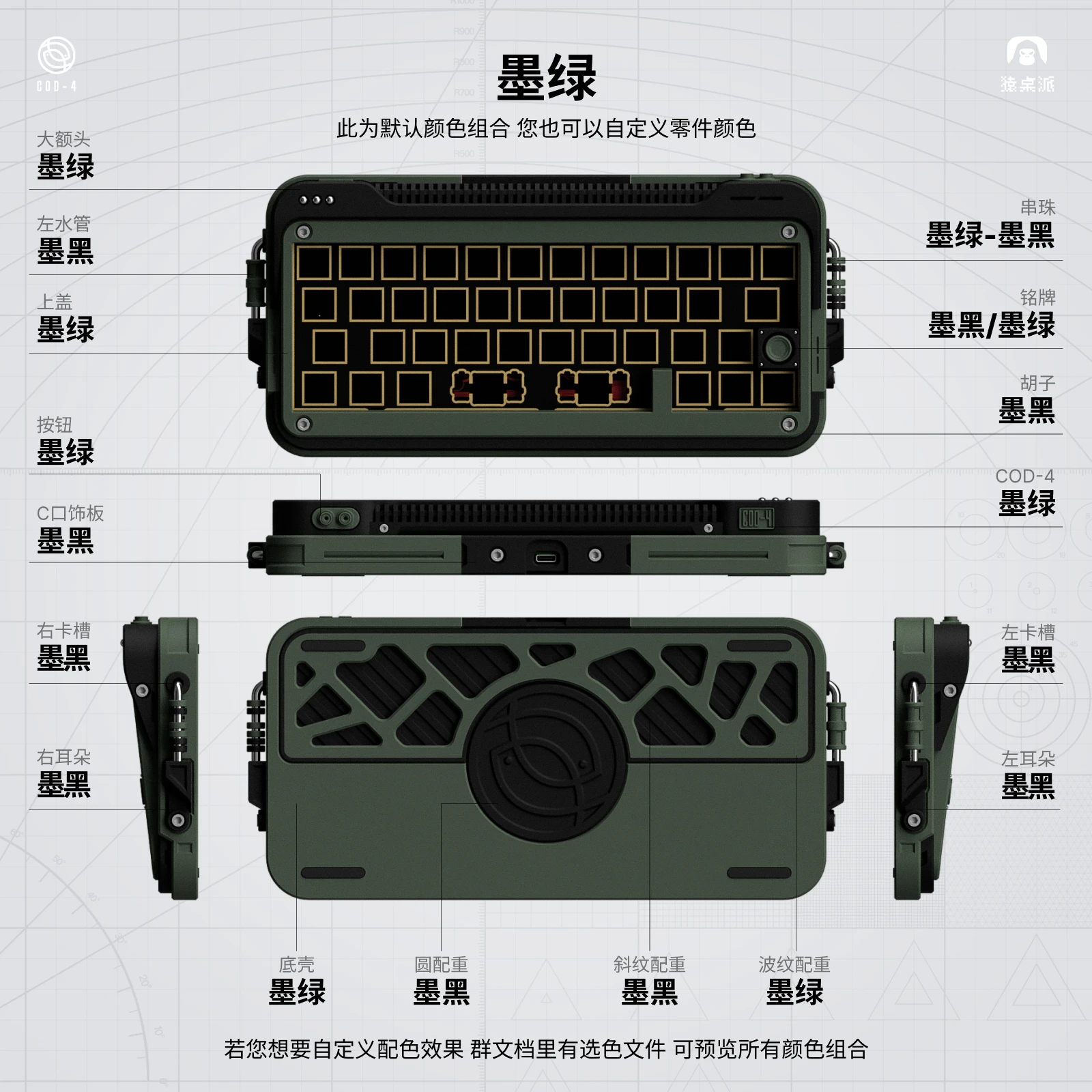 

Комплект клавиатуры Codfish 40%, беспроводная трехрежимная 3D прокладка с возможностью горячей замены RGB VIA/VIAL, портативная офисная игровая клавиатура, индивидуальный узор