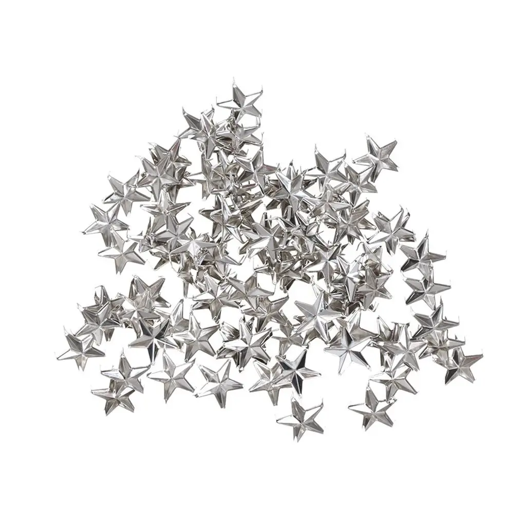 7/10/15 mm Creative Metal Spikes Spots Nailhead Quality Releasable Sewing Decor DIY Studs Garment Supplies Star Rivets