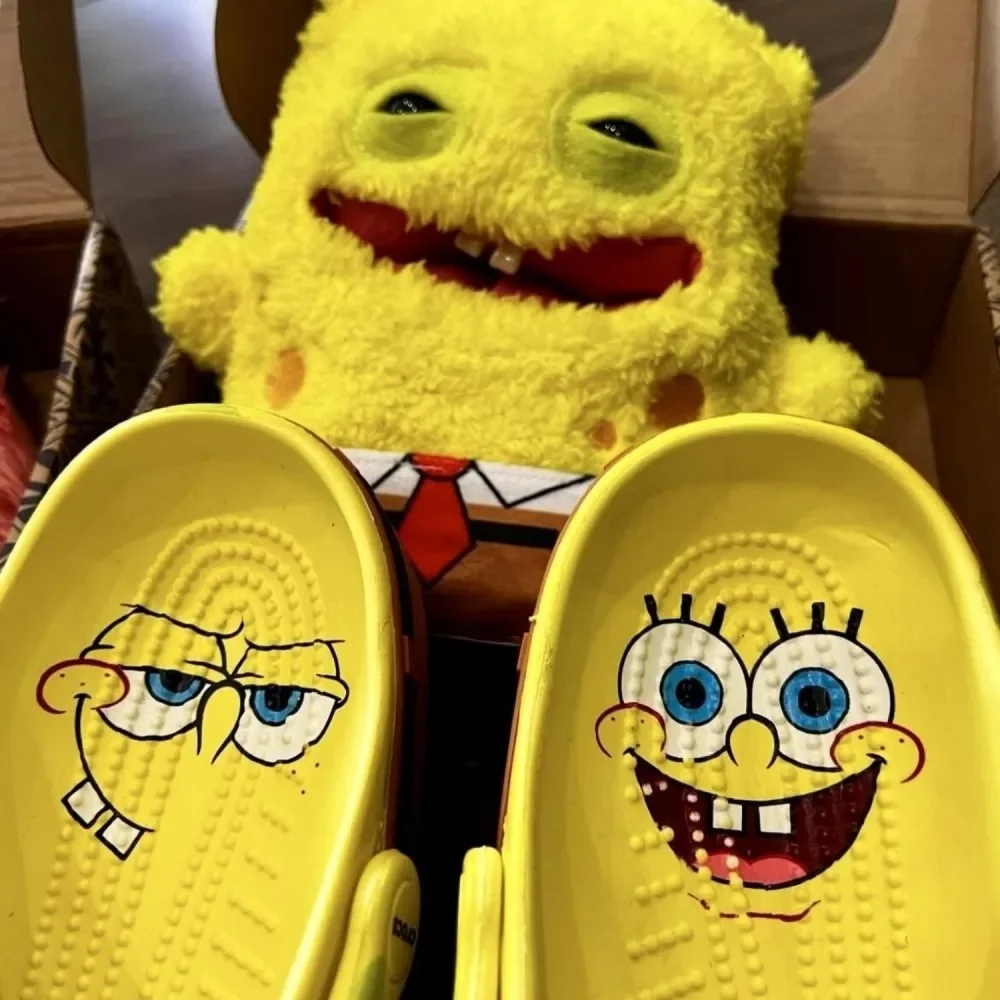 Image of EVA Geschlossene Zehenpartie Komfort Ultra Cool Neue Sandalen Geschenk Anime SpongeBob Patrick Star Schuhe Paar Cartoon Clogs Sommer Strand Rutschfest
