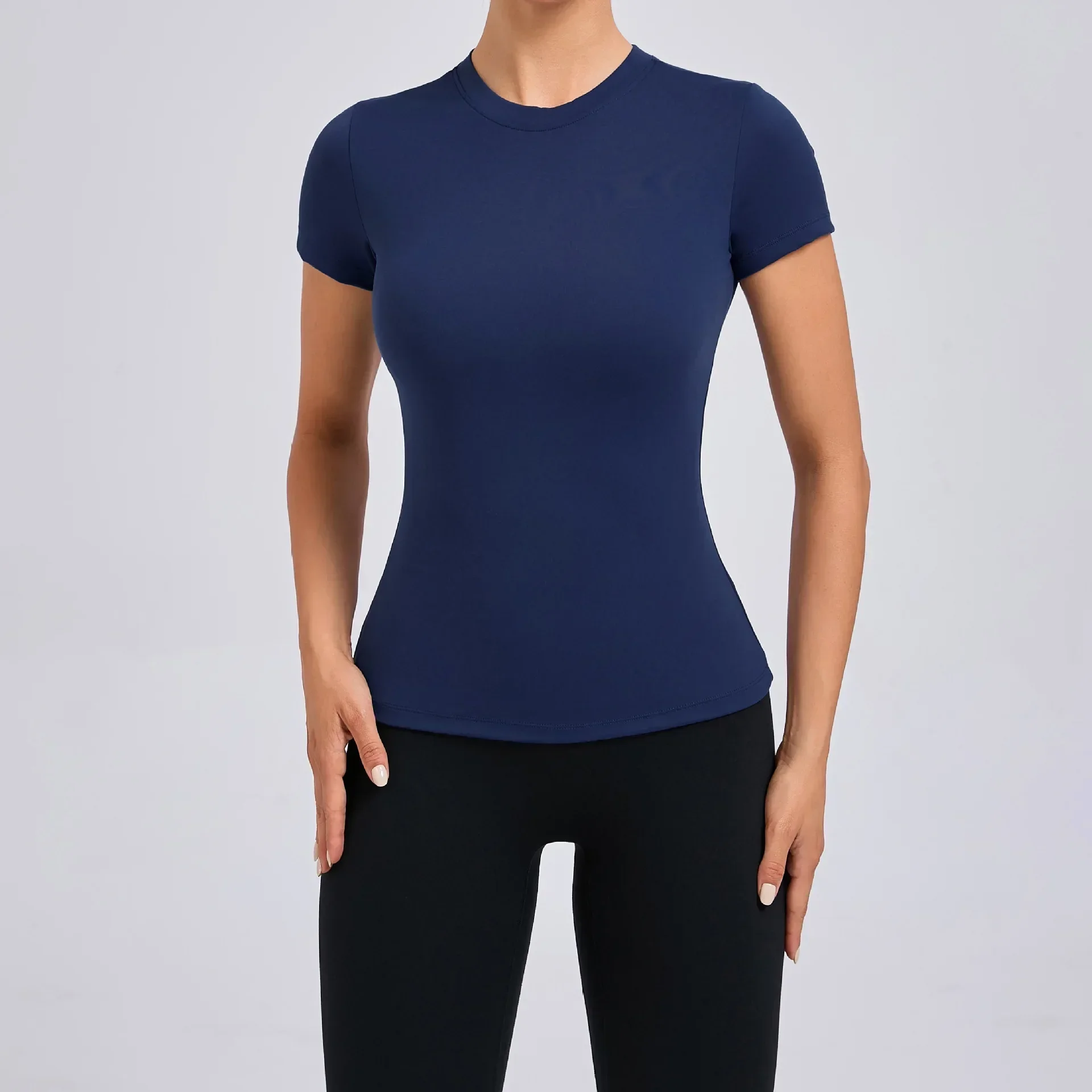 Compression Shirt Women T-shirt 2024 Sportswear Woman Gym Top Yoga Clothing Workout Clothes Red Black White Navy Blue Coffee