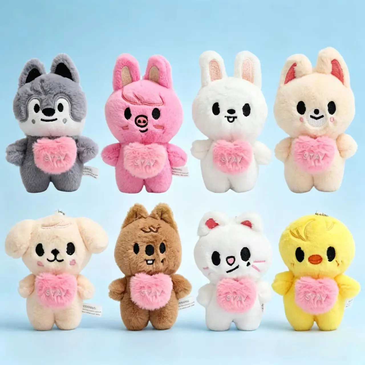 

New Popular Skzoo Stray Kids Plush Toy Doll Fang Can Li Longfu Star Doll Versatile Pendant Plush Keychain Birthday Gift