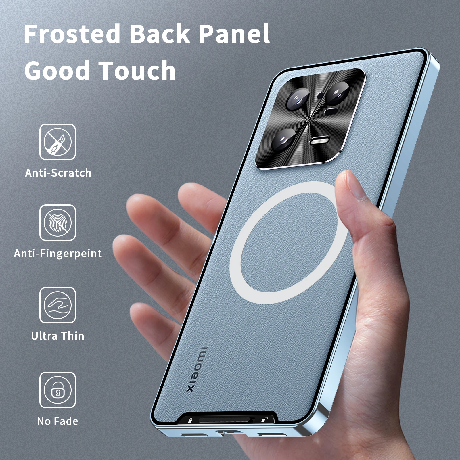 For Xiaomi 13 Pro Magsafe Case Magnetic Wireless Charging Cover Camera Lens Protection for Xiaomi 13 Metal Shell Hard Back Case