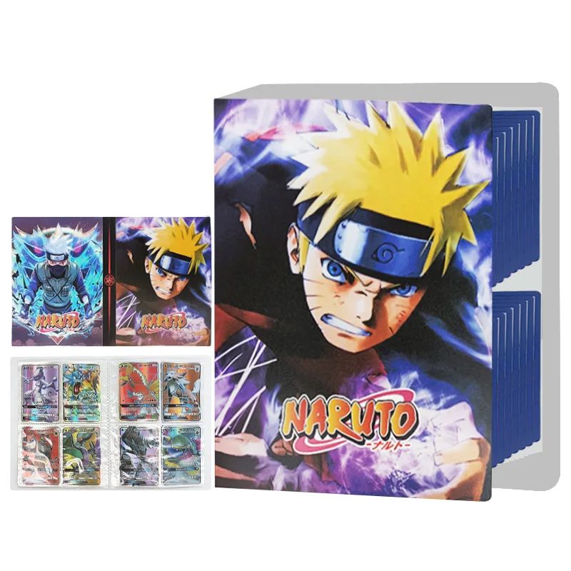 240pcs Card Album Book Naruto Dragon Ball Goku Vegeta ONE PIECE Luffy Zoro Map Letter Holder Binder Card Notebook Collection Toy