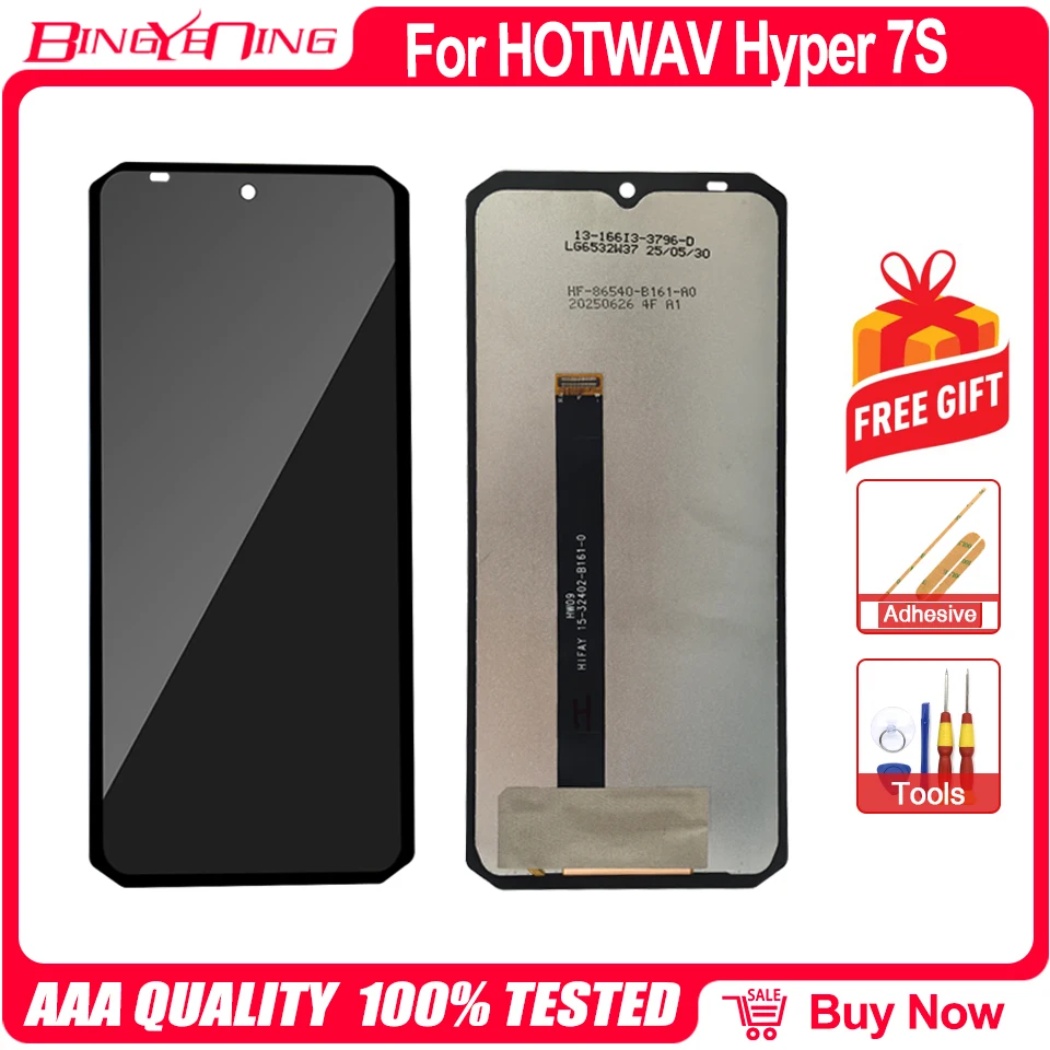 الأصلي ل HOTWAV Hyper 7 Pro Cyber 15 Hyper 7S شاشة الكريستال السائل مجموعة المحولات الرقمية لشاشة تعمل بلمس 100% جديد LCD تعمل باللمس محول الأرقام