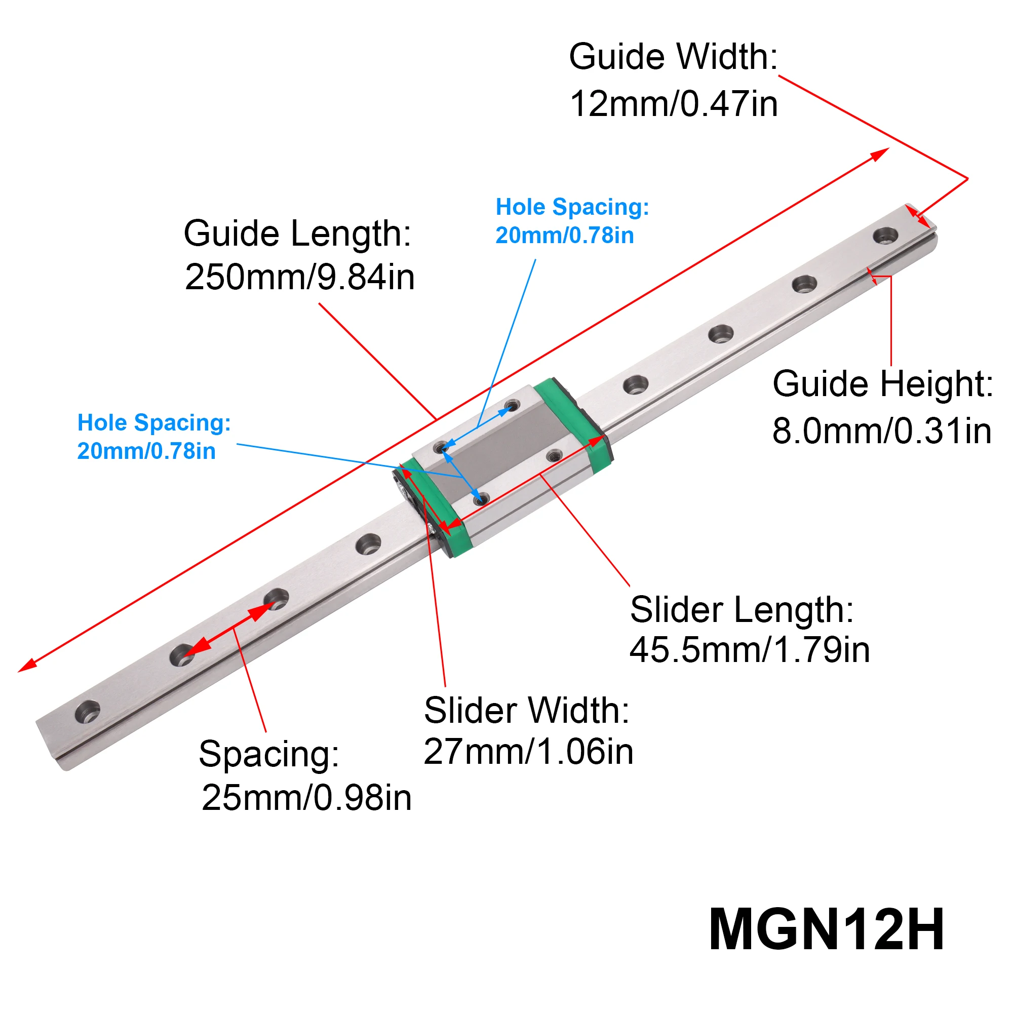مجموعة سكة انزلاقية خطية MGN12 - مراجعة 3D Printing Kit وسعره