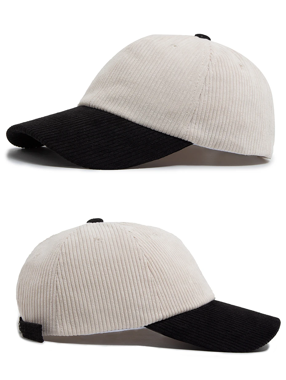 Winter Cord Weibliche Baseball Caps Herbst Casual frauen Hut Fashion Outdoor Sport Männer Kappe Zwei Farbe Passenden Hip Hop hüte – Detail 10