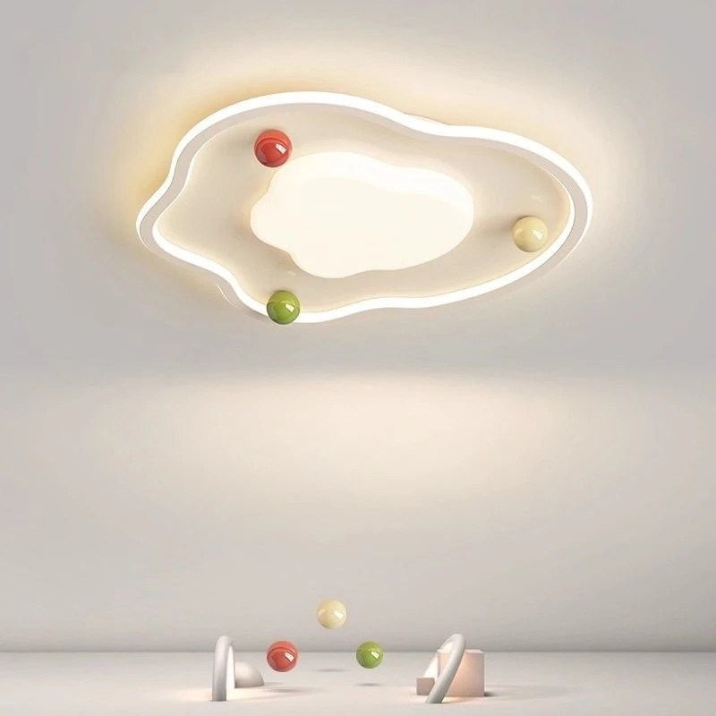 Cream Wind Cloud Master Bedroom Ceiling Light Simple Atmospheric Full Spectrum Eye Protection Light Led Lights Ceiling Light LED
