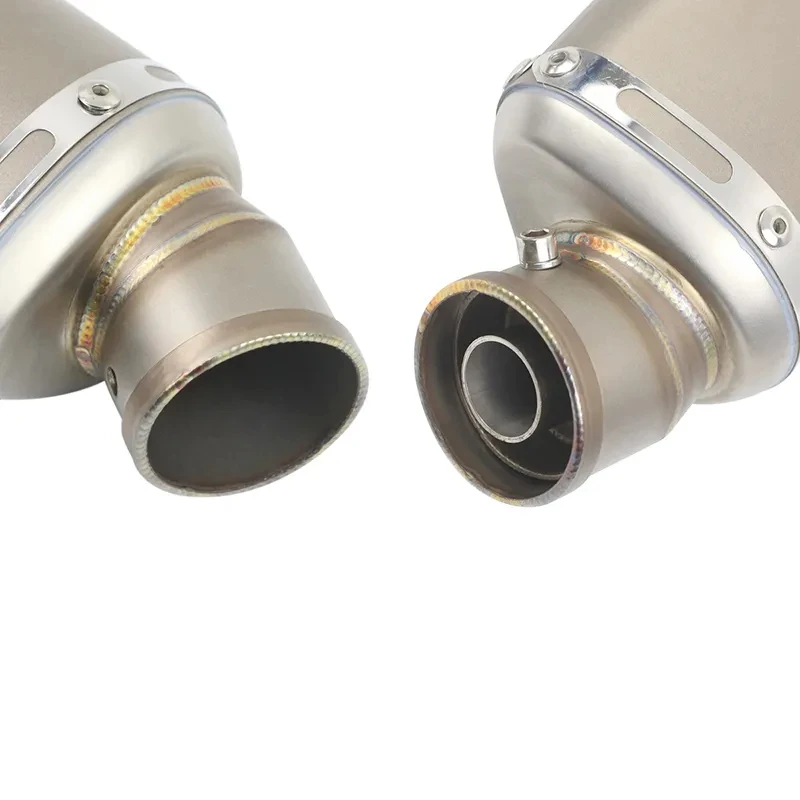 51mm Universal Motorcycle Exhaust Stainless Steel Muffler Escape 310 370 440 mm Pipe 100cc-1000cc ATV GP Scooter For fz6 pcx125 view 6