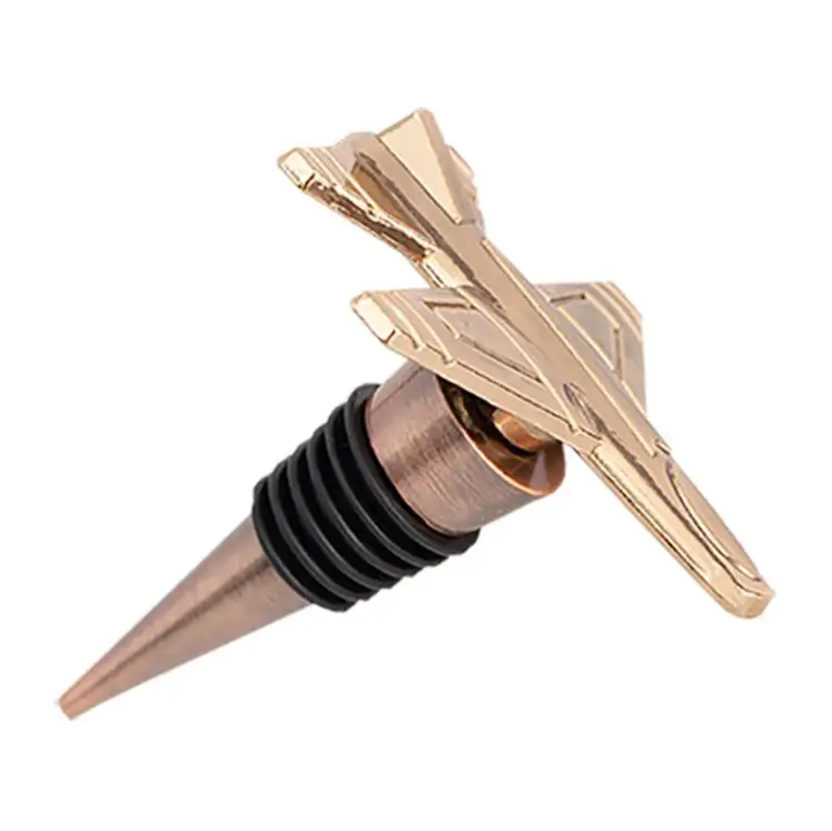 50PCS Antique Bronze Airplane Bottle Stopper Travel Destination Adventure Wedding Favors Keepsakes Giveaways Birthday Gifts SN