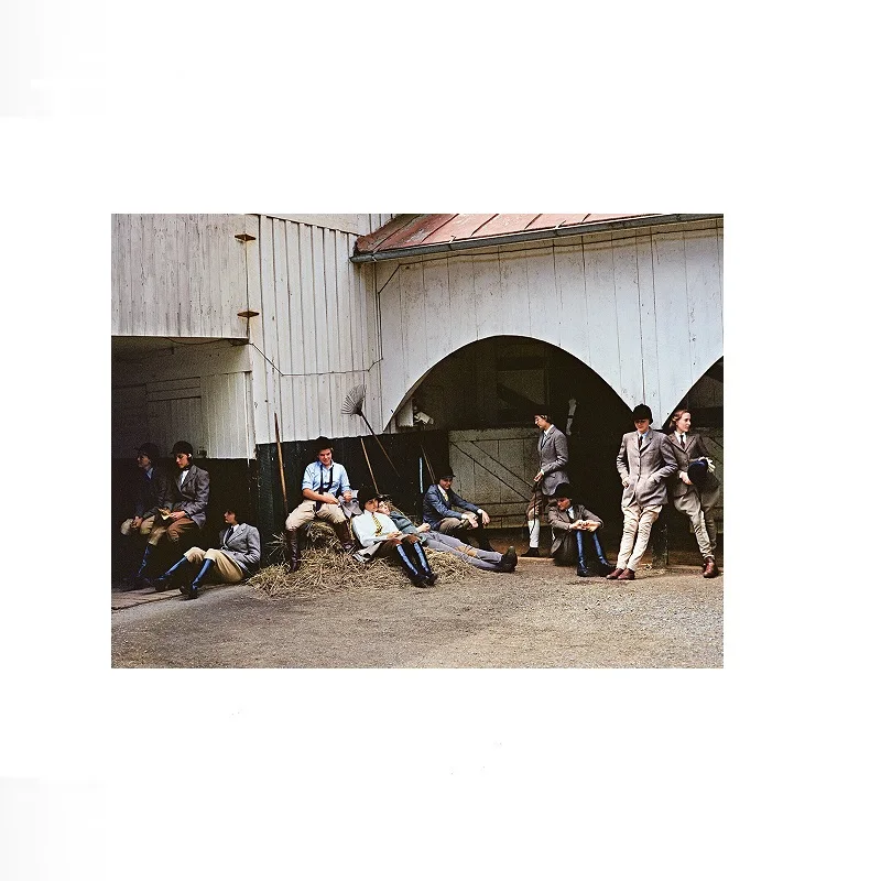 Slim Aarons 'School Riding', Print Art Canvas Poster, Living Room, Home Wall Decor Picture