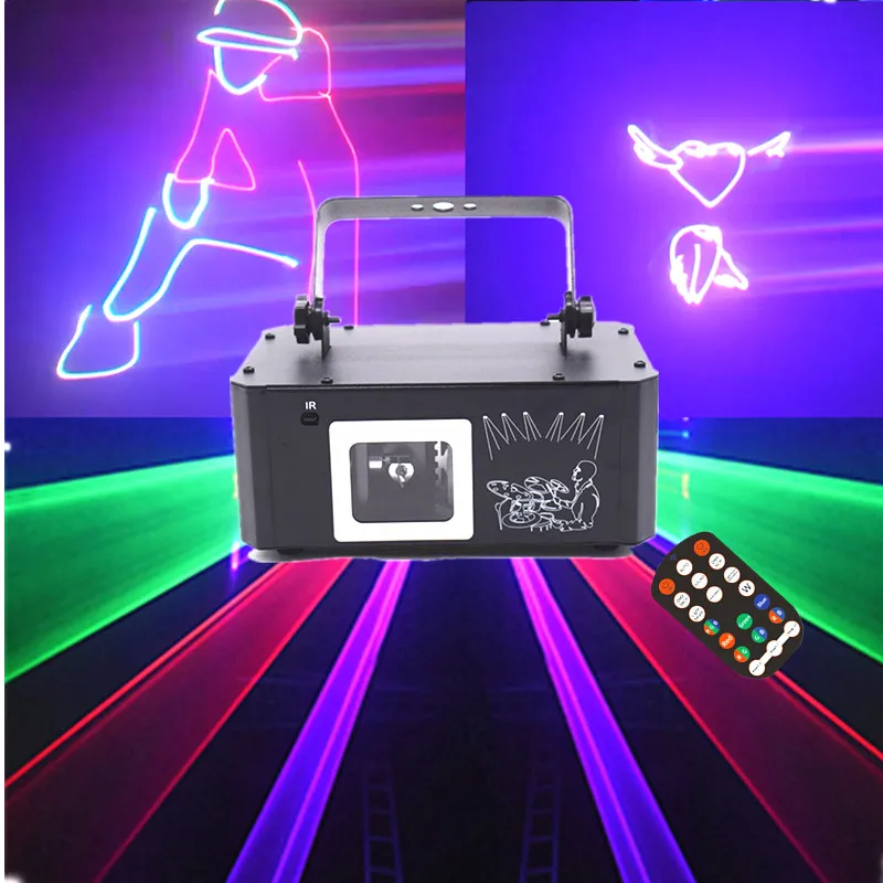 Party Lights DJ Disco Lights, Stroboscopic Lights 3D Animation Party Projector, DMX512/Voice-Controlled Ambient Lights