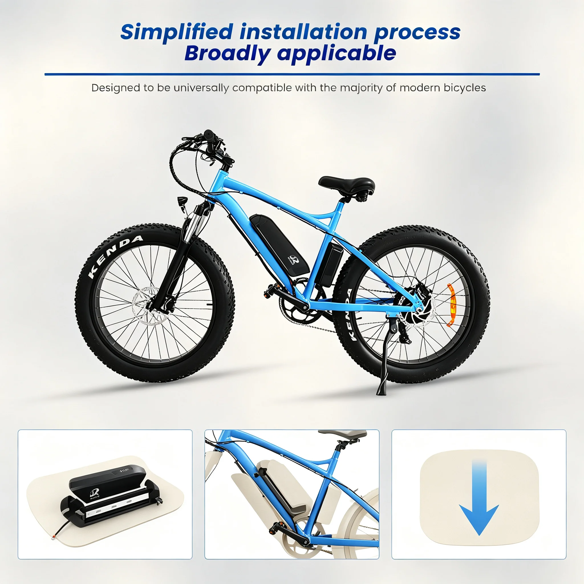 VICTPOWER 36V 14Ah E Bike Battery For Hailong 2 Downtube Case Rechargeable Li Ion Electric Mountain Bicycle 750W Motor BMS