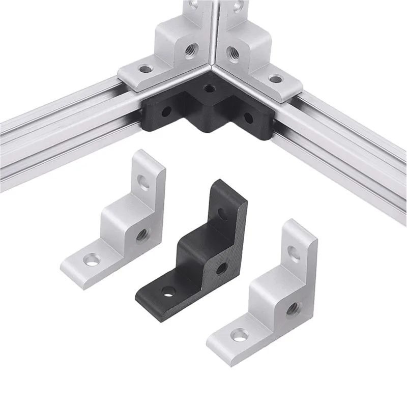 Picture 7: Corner Bracket 1Pcs Anchor Wheel Connector Right-Angle Extrusion Corner Code for 2020 3030 40 Aluminum Profile Hardware Brackets