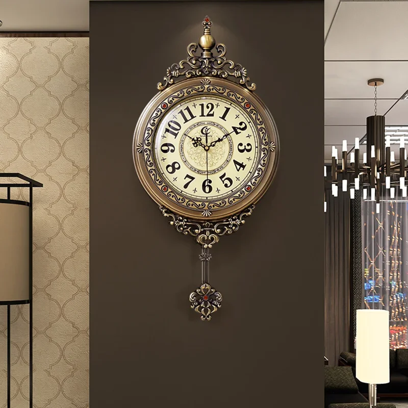 Vintage Style Digital Wall Clock Modern Large Display Silent Operation Battery Operated Kitchen Living Room Bedroom Retro Decor