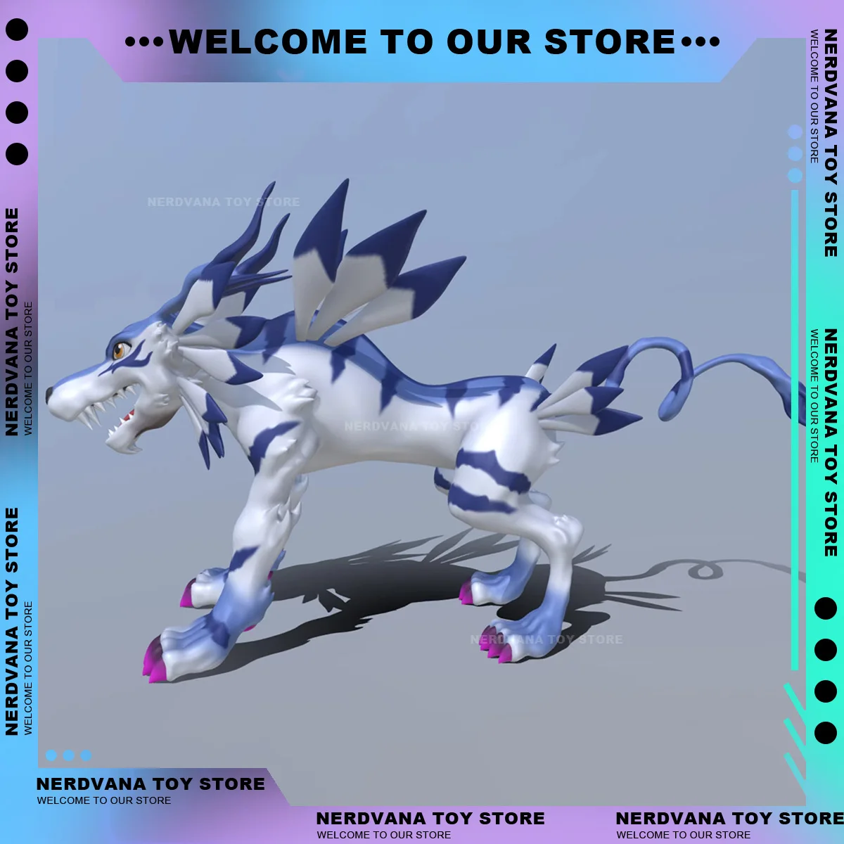 Digimon Statue 11cm Digimon Adventure Anime Figure Garurumon Figure Model Statue Digimon Adventure Decoration Ornament