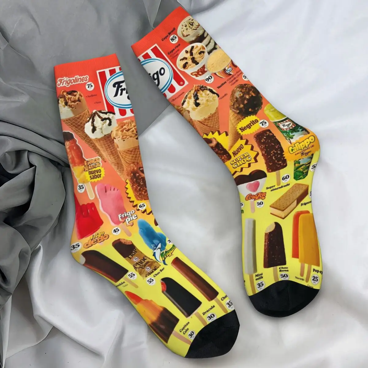 Sweet Ice Cream Stockings British Custom Funny Socks Autumn Non Slip Socks Adults Men Climbing Soft Socks