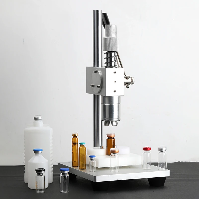 Capping Machine Packaging Equipment Manual Oral Liquid Bottle Sealing Capper Aluminum Plastic Locking Tools for Oil Glass Bottle view 4