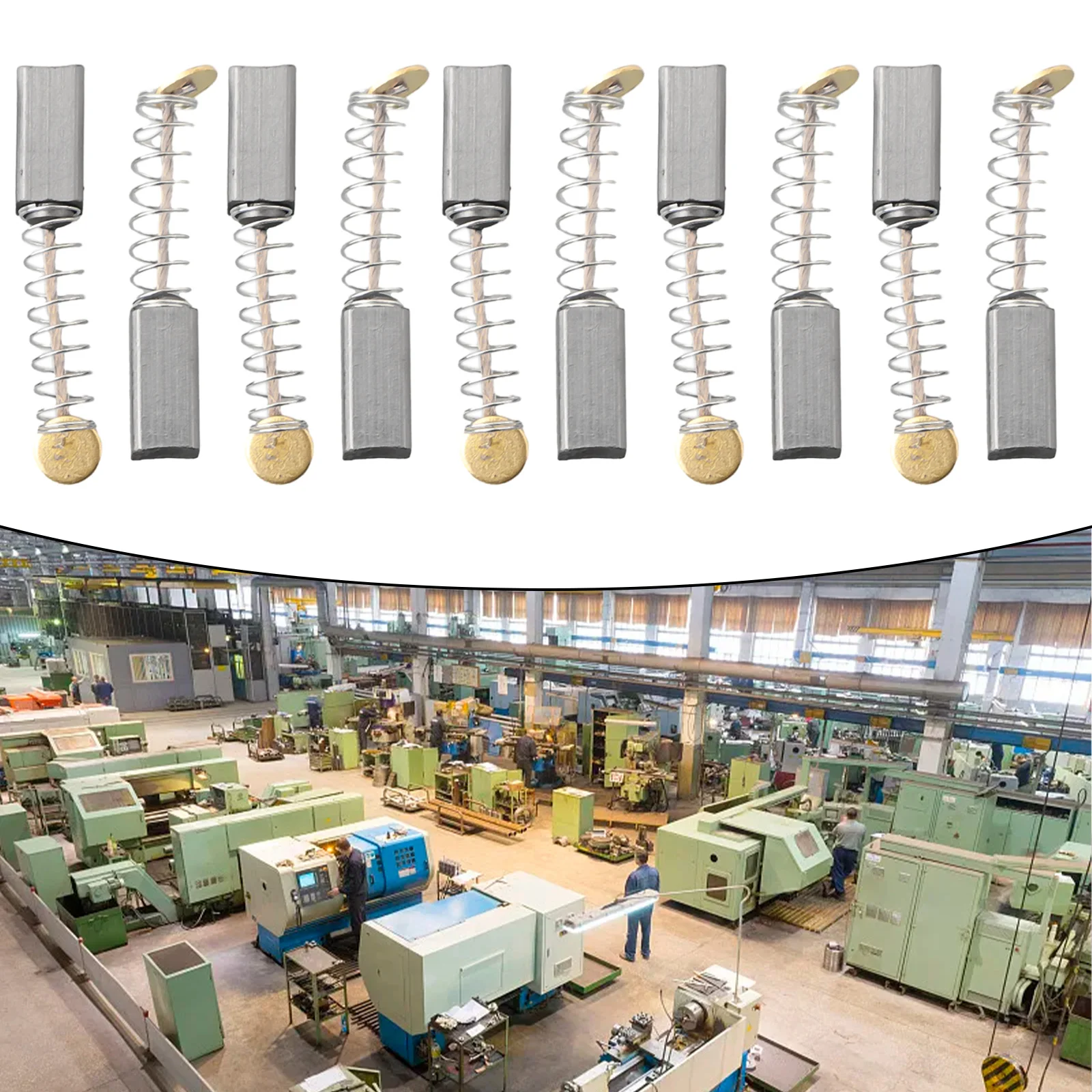 10 stücke Kohlebürsten 10x5x5mm Carbon Motor Pinsel Für Elektrische Motor Pinsel Ersatzteil Power werkzeug Zubehör