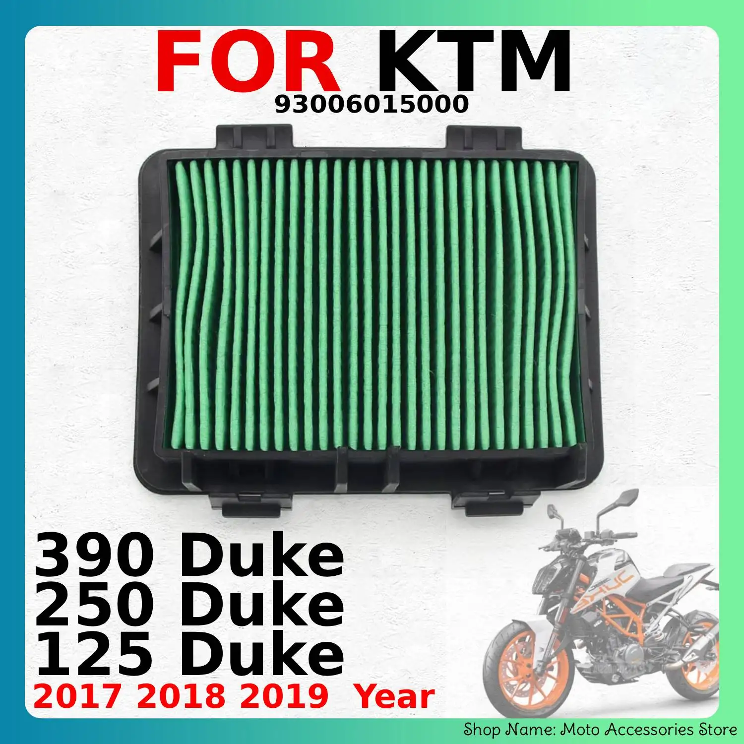 Motorcycle Air Filter OEM 93006015000 For KTM 125 Duke 250 Duke 390 Duke 2017-2019 Engine Air Cleaner Replacement Spare Part