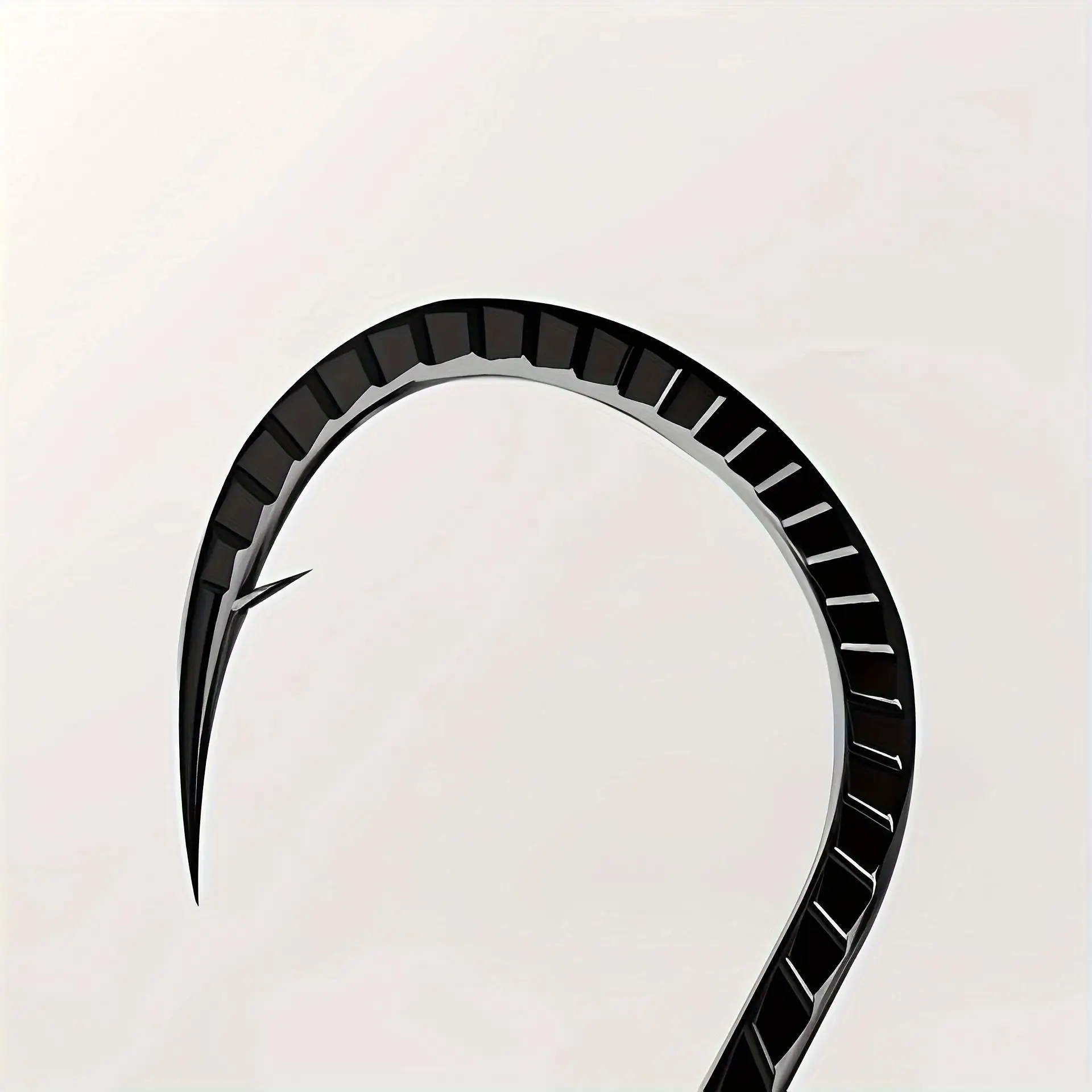 30 Stück Angelhaken aus Titanlegierung – Drachenskala-Stacheldraht-Design für überlegenen Griff, versetzte Haken mit Öse – Detail 1