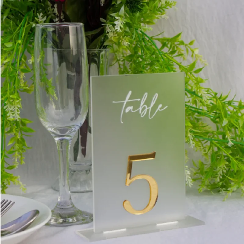 

Acrylic Modern Table Numbers Table Numbers with Stands Wedding Table Numbers Wedding Table Signs Elegant Wedding Signage